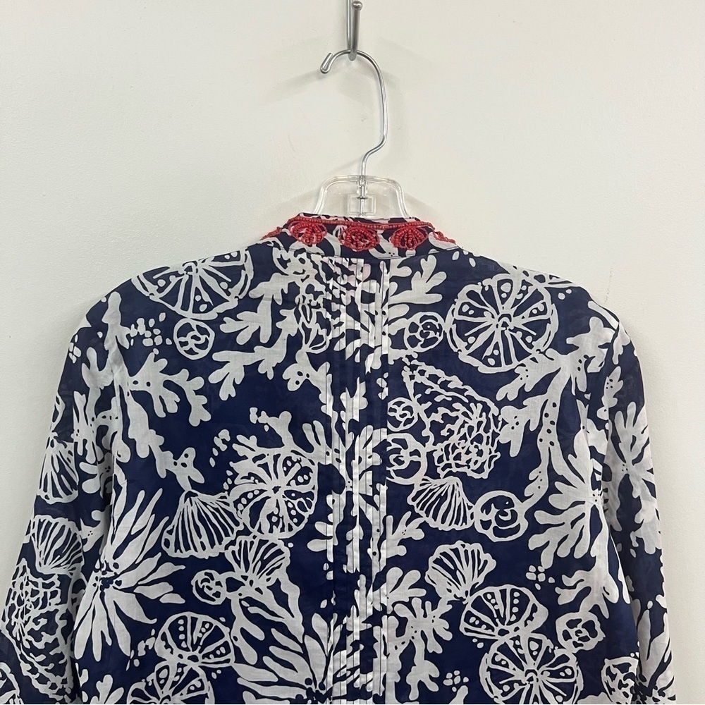 Lily Pulitzer Sarasota Beaded Tunic Top - Picture 9 of 12